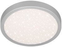 Avide LED Deckenleuchte Oyster Pandora V2 Sternensilber 24W 380*50mm NW 4000K