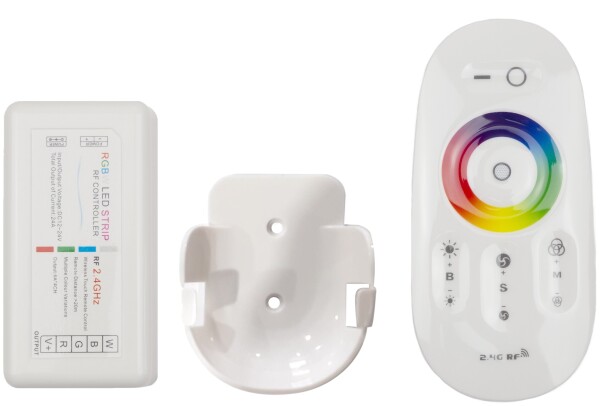 Avide LED-Streifen 12-24V, 288W, RGB+W, RF-Touch-Fernbedienung und Controller