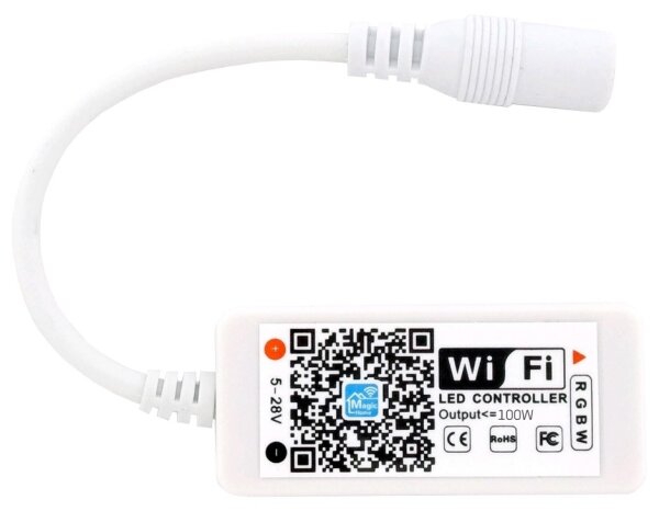 Avide LED-Streifen 5–24V, 100W, RGB+W, Mini-WLAN-Controller
