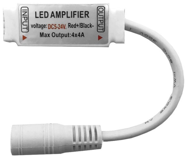 Avide LED-Streifen 5–24V, 192W, RGB+W, Mini-Verstärker