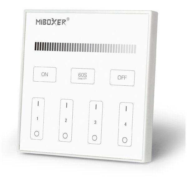 Avide LED-Streifen, 12-24V, Dimmer, 4 Zonen, RF-Einbau, AC180â€“240V, Touch-Fernbedienung und Controller