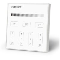 Avide LED-Streifen, 12-24V, Dimmer, 4 Zonen, RF-Einbau,...