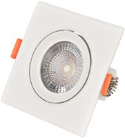 Avide LED-Downlight 38° quadratisch 5W WW 3000K