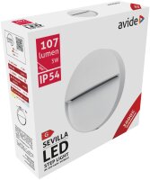 Avide Aussen-Treppenleuchte Sevilla LED 3W WW IP54 11cm