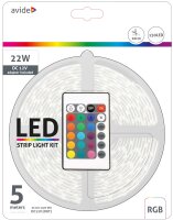 Avide LED-Streifen Blister 12V 7,2W SMD5050 30LED RGB...