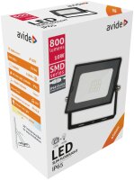 Avide LED-Flutlicht Slim SMD 10W NW 4000K mit...