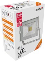 Avide LED-Flutlicht Slim SMD 10W NW 4000K Weiss