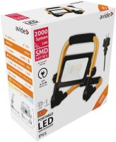 Avide LED-Flutlicht Slim SMD 20W mit Ständer 1,5 m NW 4000K