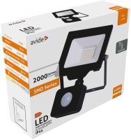 Avide LED-Flutlicht Slim SMD 20W NW 4000K PIR