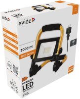 Avide LED-Flutlicht Slim SMD 30W mit Ständer 1,5 m...