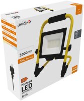 Avide LED-Flutlicht Slim SMD 50W mit Ständer 1,5m NW...