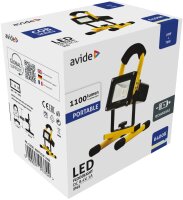 Avide LED-Flutlicht, wiederaufladbar, 20W, KW, 6400K