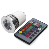 LED-Lampe GU10 Varese 5W RGB inkl. Fernbedienung