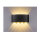 LED Wandleuchte Lissabon 8W IP65 - schwarz. warmweiss