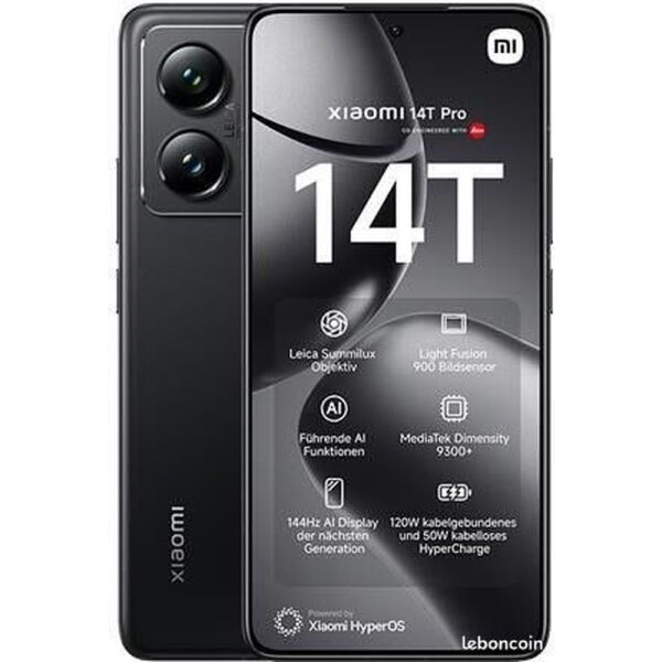 Xiaomi 14T Pro 12GB / 1TB / 1000 Giga Schwarz