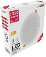 Avide LED-Deckenleuchte, Einbaupanel, rund, Kunststoff,...