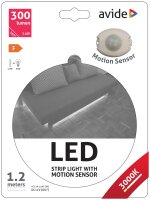 Avide LED-Streifen mit Bett-Sensorleuchte 3,6W 3000K einzeln
