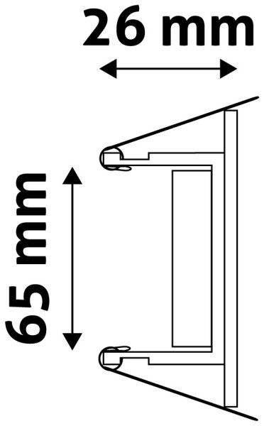 Avide GU10-Rahmen, quadratisch, drehbar, Anthrazit