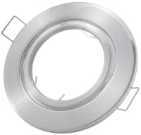 Avide GU10-Rahmen, rund, drehbar, satiniertes Nickel